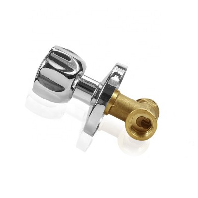 Chrome Plated Handle Female Tread Forged Brass Globe Stop Valve