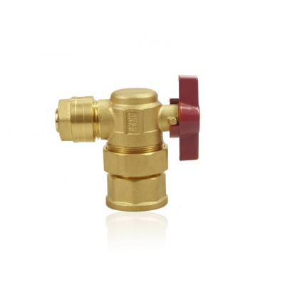 Floor Heating Manifold Main Valve Forged Brass Two Way Angle Valve