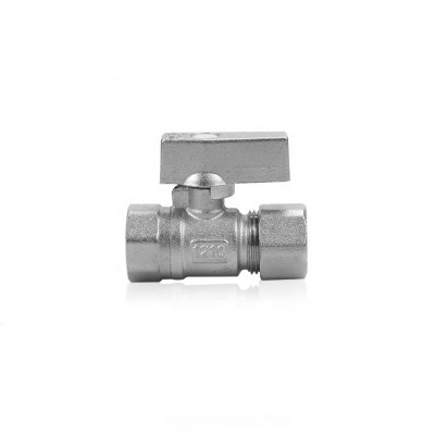 Aluminum Plastic Pipe Male Female Nickel Plated Brass Ball Valve