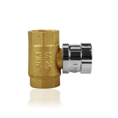 Angle Type Female Thread Locking Brass Ball Valve