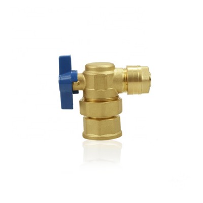 Underfloor Heating Butterfly Handle Brass Angle Valve