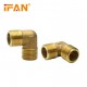 Ifan Brass Fittings Male Thread 90 Degree Elbow Brass Elbow for Plumbing